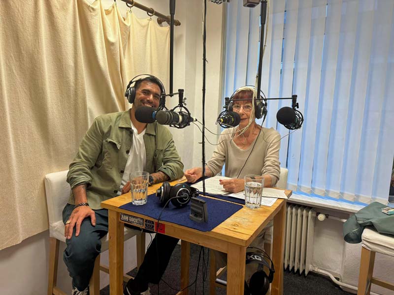 Radio Lora - Radoslav Ganev und Renate Bürner im Studio